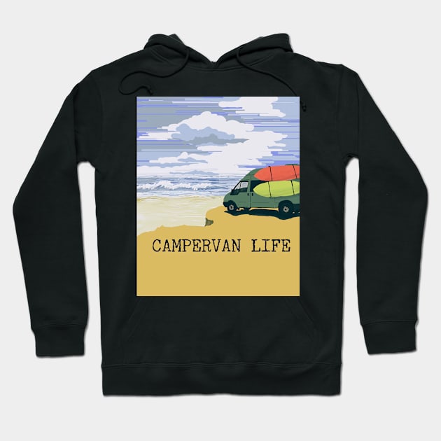 Surfing dudes Hoodie by Stufnthat